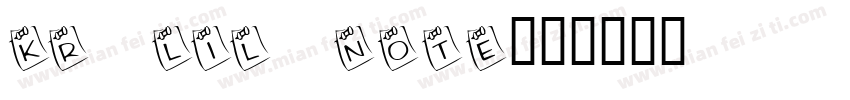 KR Lil Note字体转换